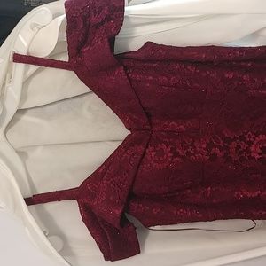 Burgundy formal gown